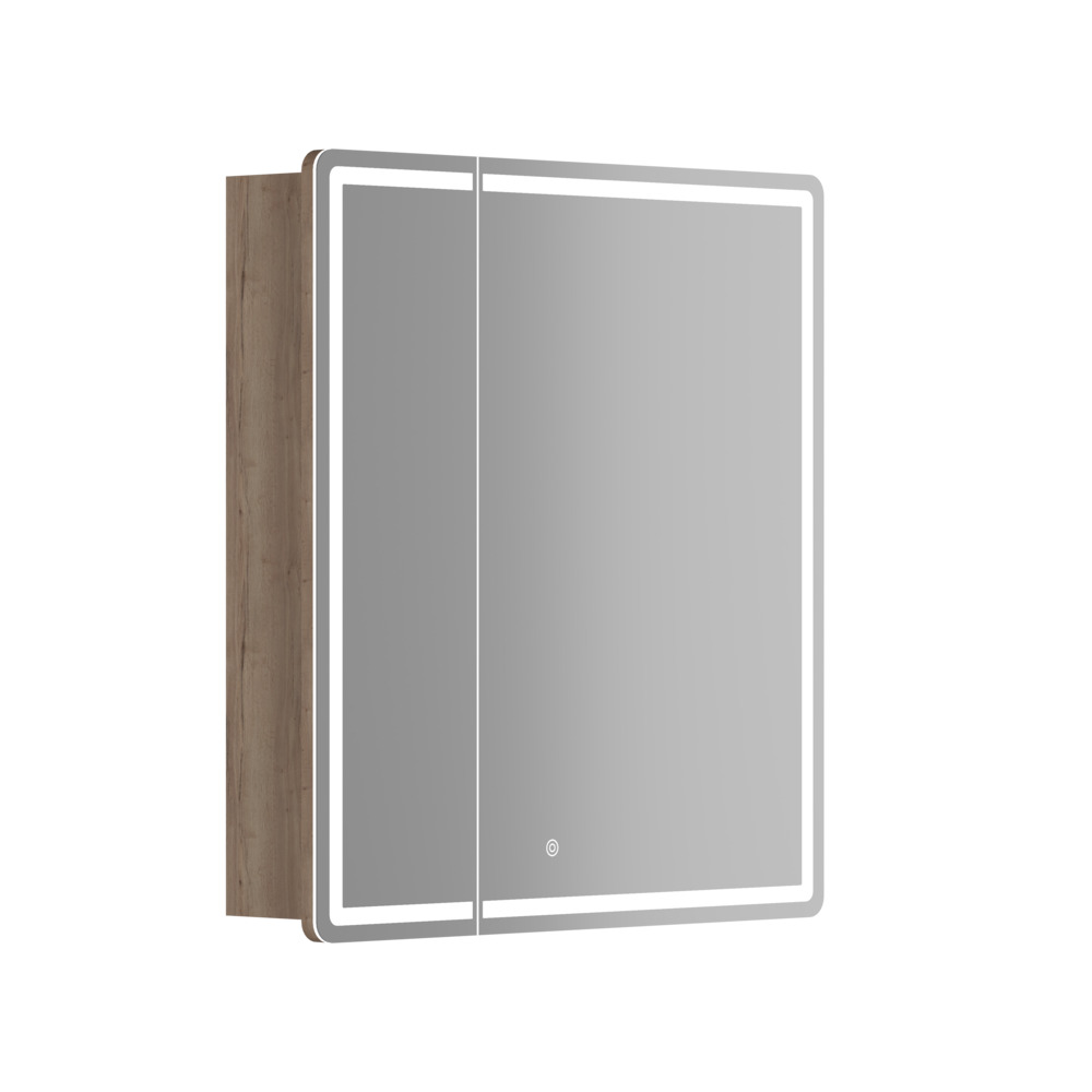 Зеркальный шкаф Sancos Mirror MI70EG 690*740 мм (LED) дуб галифакс