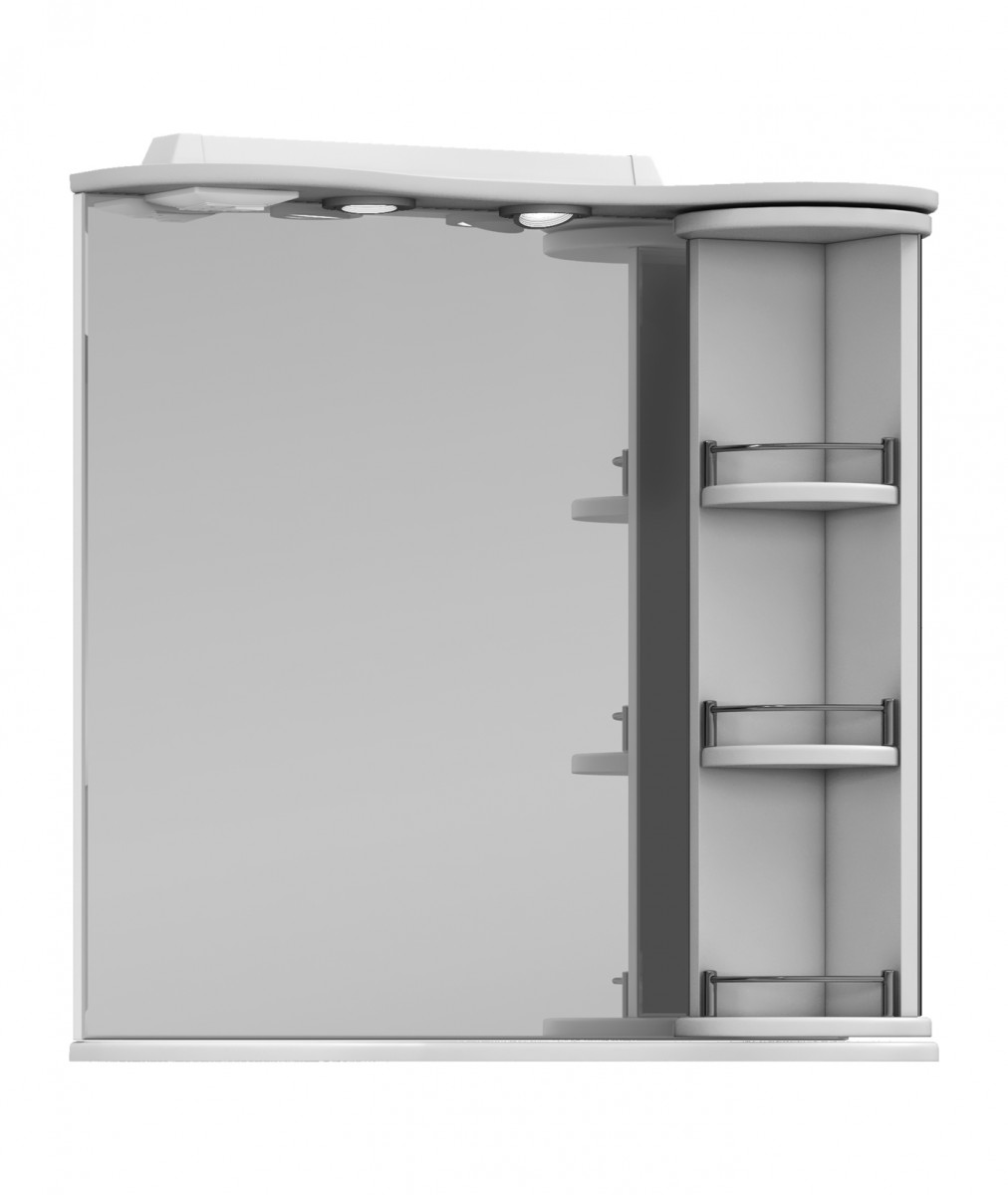 Зеркальный шкаф Vigo Callao zsh.CAL.70.El 706*702 мм (LED) белый R