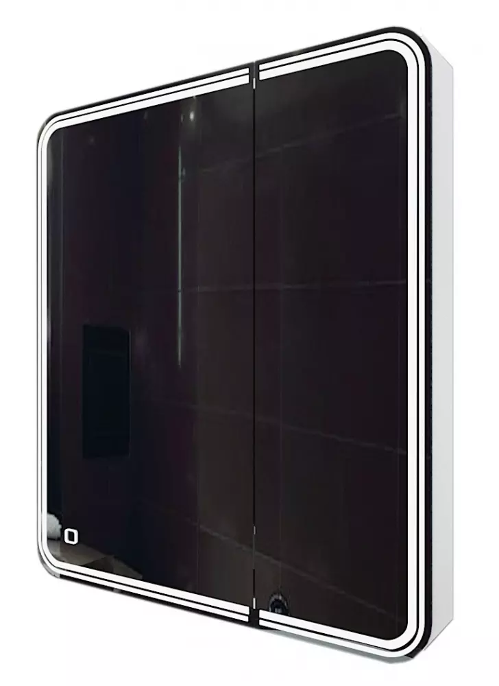 Зеркальный шкаф Azario Adriana 1Л CS00072835 700*800 мм (LED) белый L