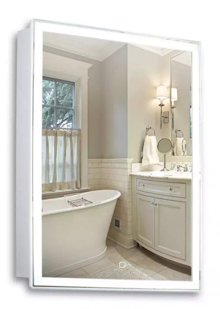 Зеркальный шкаф Azario Киото 50 LED-00002357 535*750 мм (LED) белый R