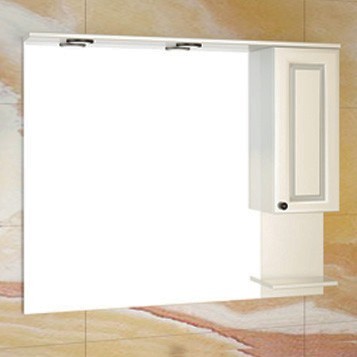 Зеркальный шкаф Comforty Севилья 00003132628 100 см (слоновая кость)