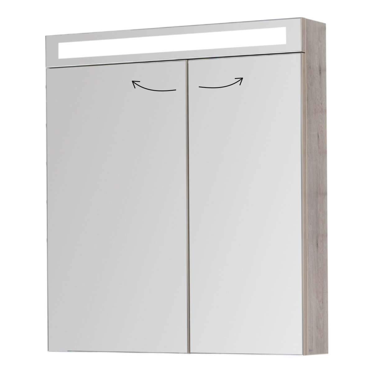 Зеркальный шкаф Dreja Max 700*800 мм (дуб кантри)
