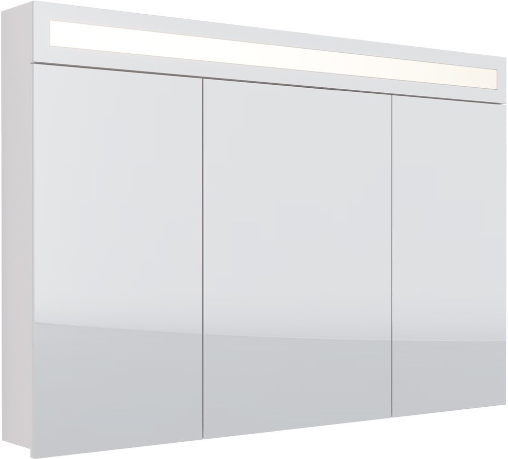 Зеркальный шкаф Dreja Uni 1200*820 мм (LED) (белый)