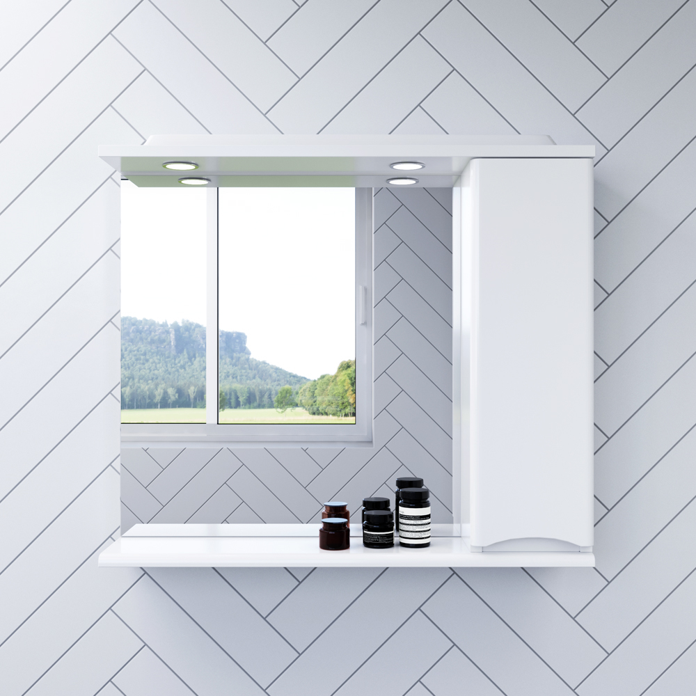 Зеркальный шкаф AM.PM Like R M80MPR0651WG 65 см (белый)