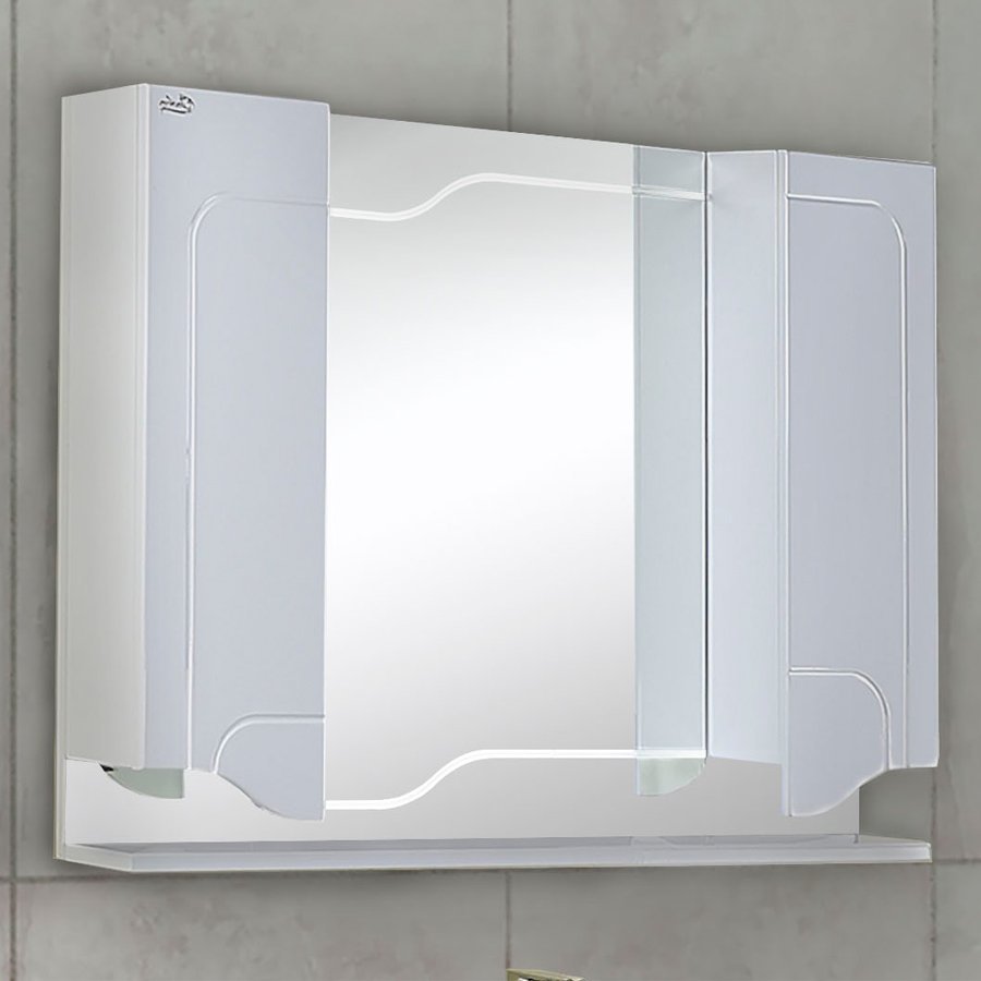 Зеркальный шкаф Onika Веронэлла 1024*730 мм (белый)