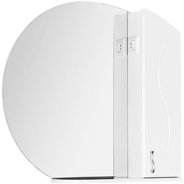 Зеркальный шкаф Aquanet Моника 85 см (белый)