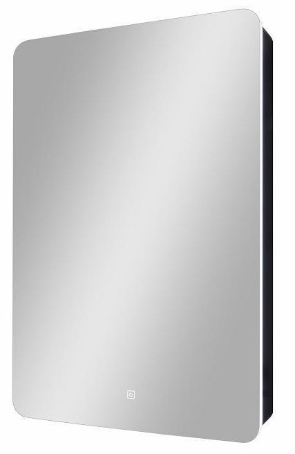 Зеркальный шкаф Art&Max Lecce AM-Lec-560-850-1D-L-DS-F-Nero 568*858 мм (LED) L