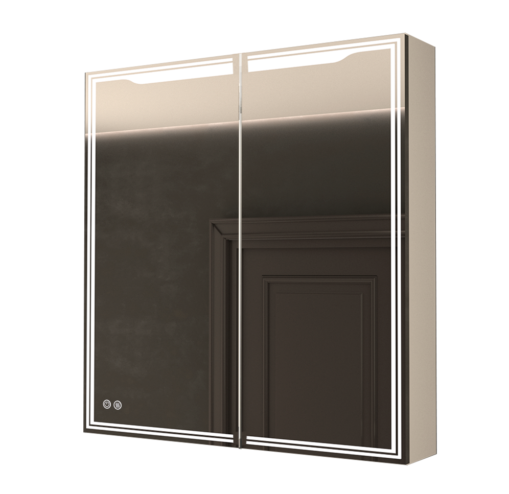 Зеркальный шкаф Art&Max Merano AM-Mer-900-800-1D-L-DS-F 900*800 мм (LED, подогрев) L