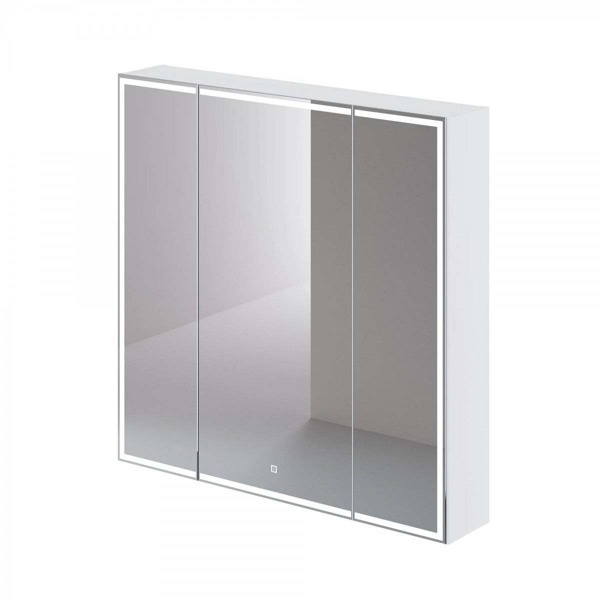 Зеркальный шкаф Итана Luce Trio 4657792954996 800*790 мм (белый) с подсветкой