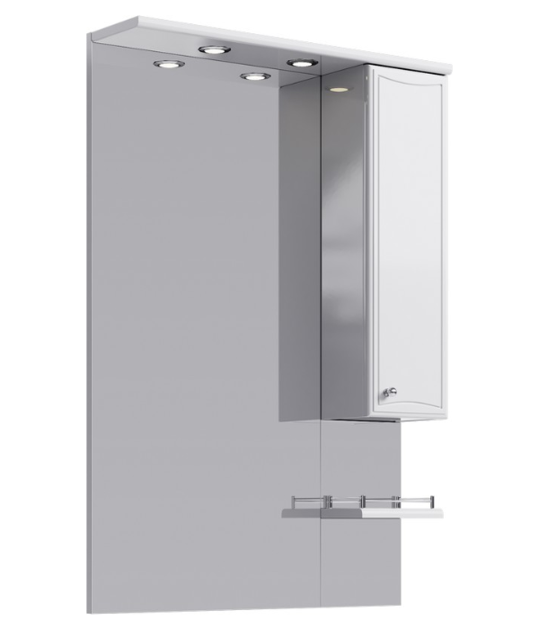 Зеркальный шкаф Aqwella Барселона Ba.02.07 700*1080 мм (белый) LED