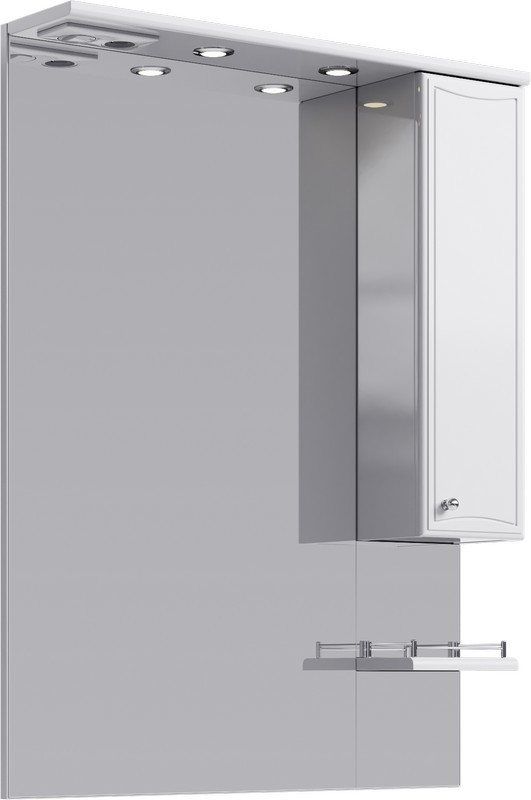 Зеркальный шкаф Aqwella Барселона Ba.02.08 800*1080 мм (белый) LED