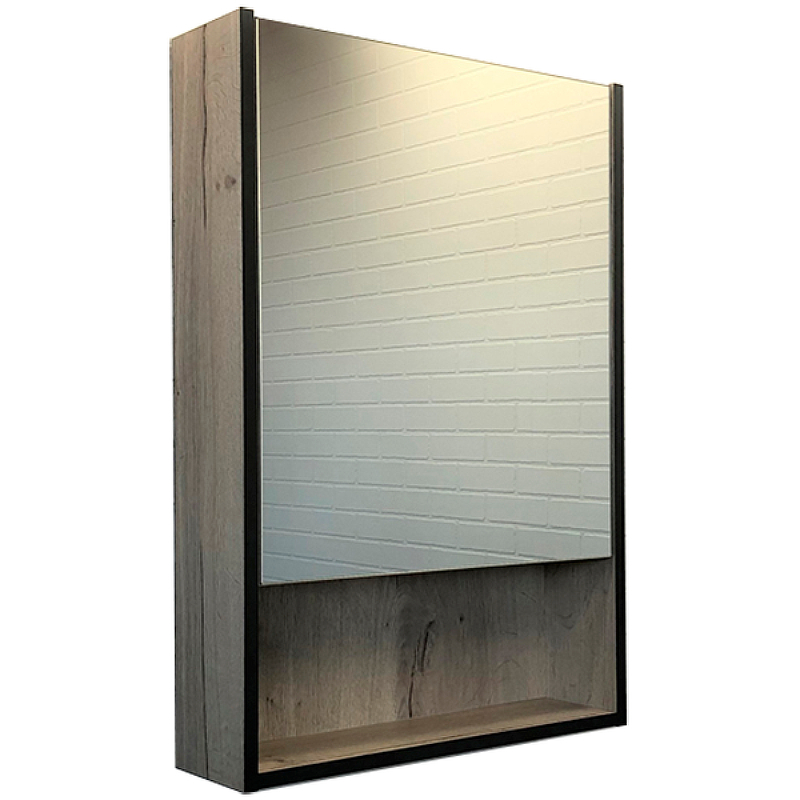 Зеркальный шкаф Comforty Вена 00-00009271 55 см (дуб дымчатый)