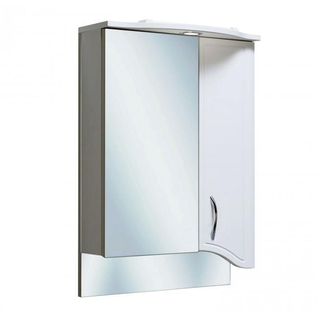 Зеркальный шкаф Runo Севилья R 00000000799 50 см (белый)