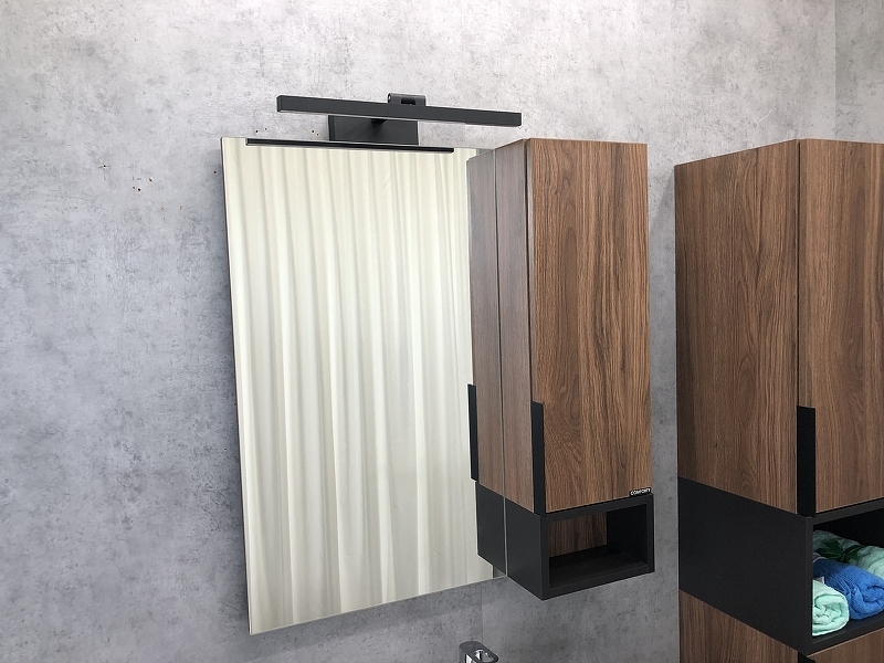 Зеркальный шкаф Comforty Штутгарт 00004151037 75 см (дуб тёмно-коричневый)