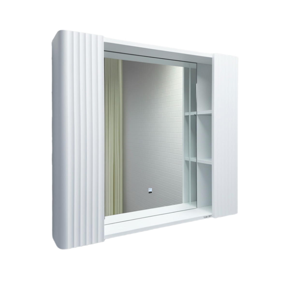 Зеркальный шкаф Comforty Ангара-90 00-00019941 900*800 мм (белый матовый)