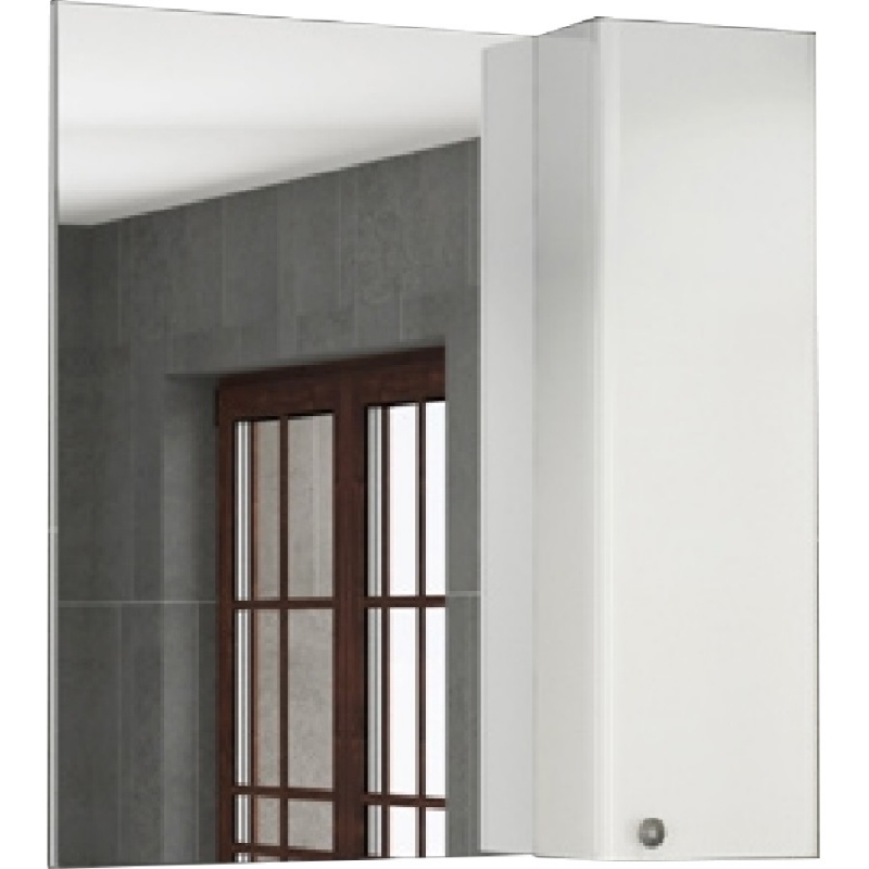 Зеркальный шкаф Comforty Амстердам 00004144209 75 см (белый)