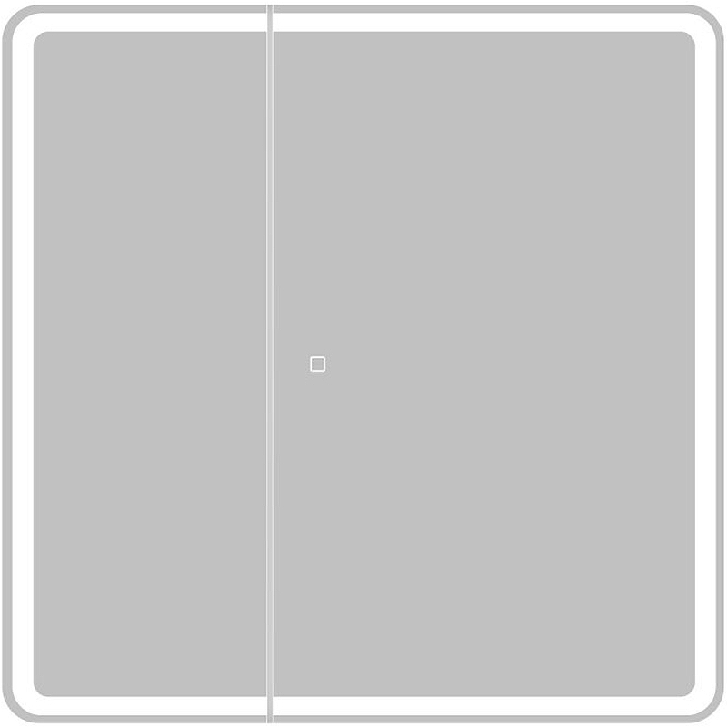 Зеркальный шкаф BelBagno SPC-MAR-800/800-2A-LED-TCH 800*800 мм (LED) белый