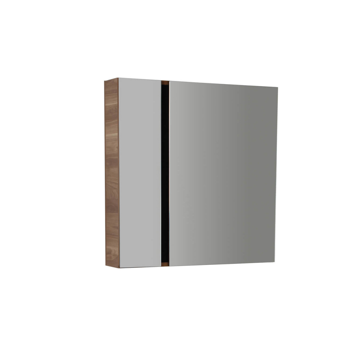 Зеркальный шкаф Creavit Verti VE1080.00.VV 780*800 мм (LED) орех