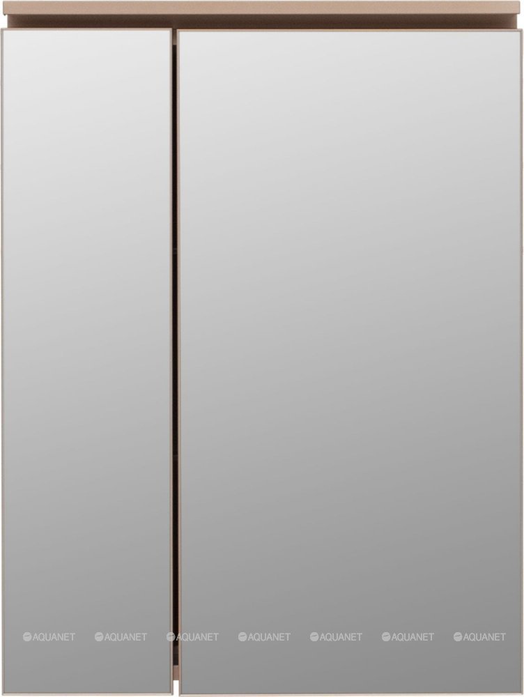 Зеркальный шкаф Aquanet De Aqua Алюминиум 60 см (медь)