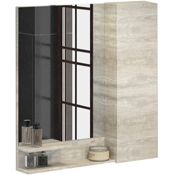 Зеркало-шкаф Comforty Верона 00004136714 90 см (дуб белый)