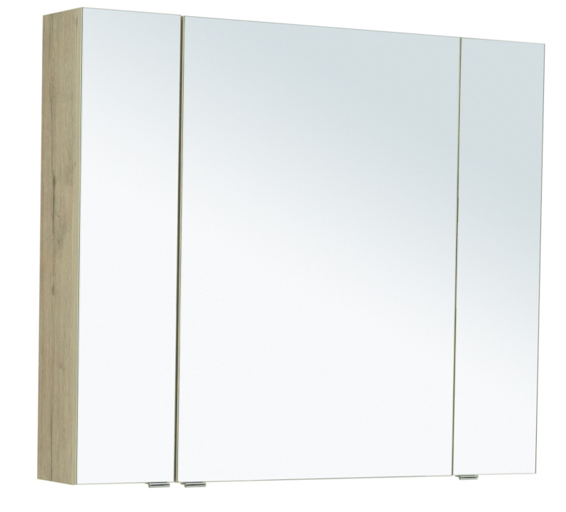 Зеркальный шкаф Aquanet Алвита New 277545 1000*850 мм (дуб веллингтон белый)