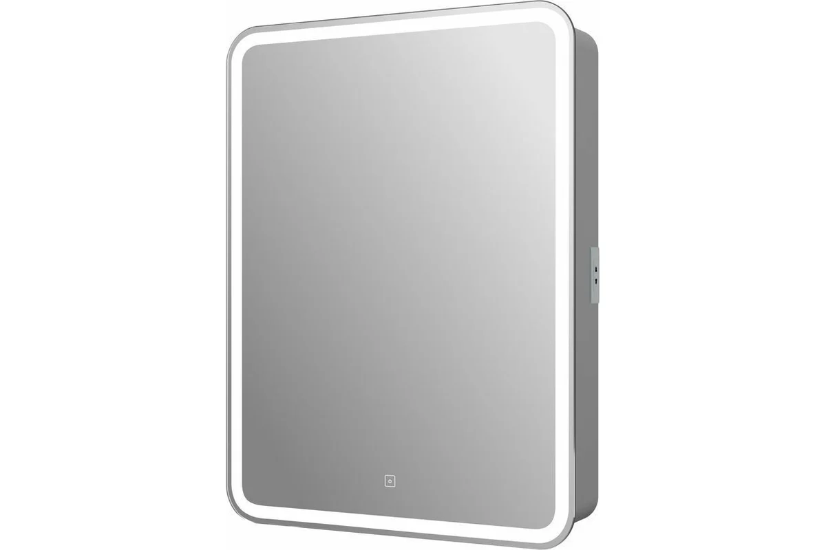 Зеркальный шкаф Art&Max Platino L AM-Pla-550-800-1D-L-DS-F 550*800 мм (LED) белый