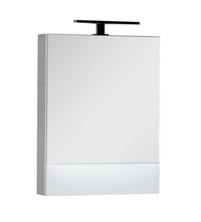 Зеркальный шкаф Aquanet Нота 58 см камерино (белый глянец)