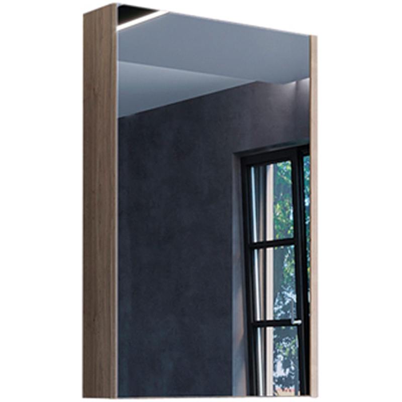 Зеркальный шкаф Comforty Порто 00-00009233 50 см (дуб дымчатый)