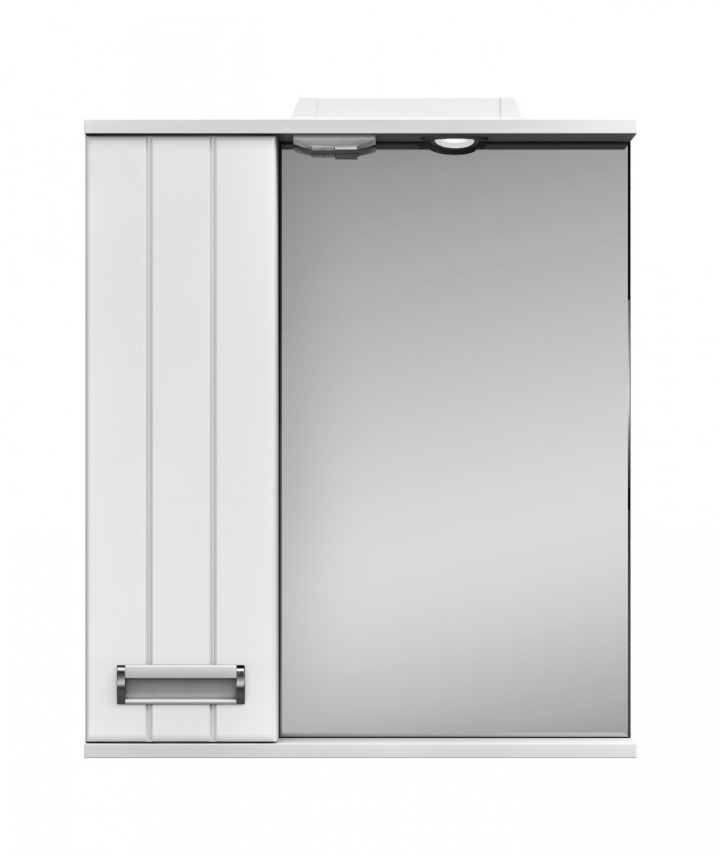 Зеркальный шкаф Vigo Diana 605*700 мм (LED) белый L