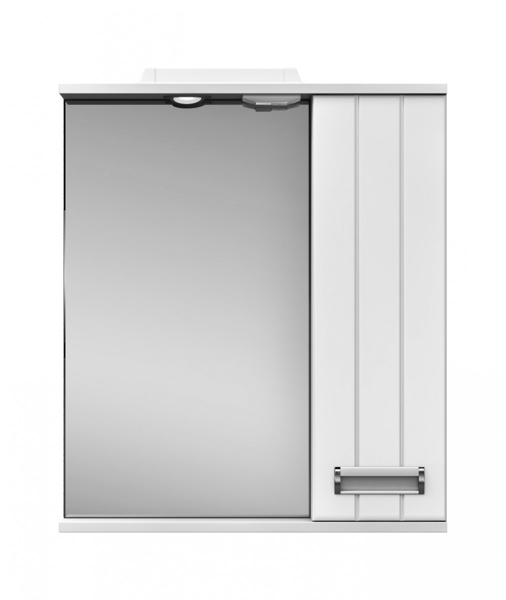 Зеркальный шкаф Vigo Diana 605*700 мм (LED) белый R