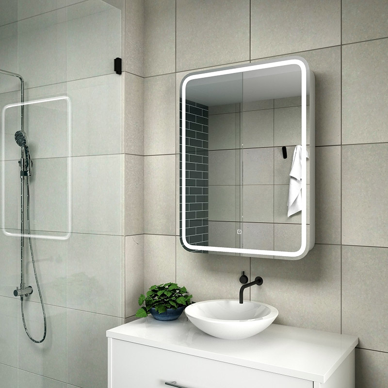 Зеркальный шкаф Континент Elliott L 600*800 мм (LED)