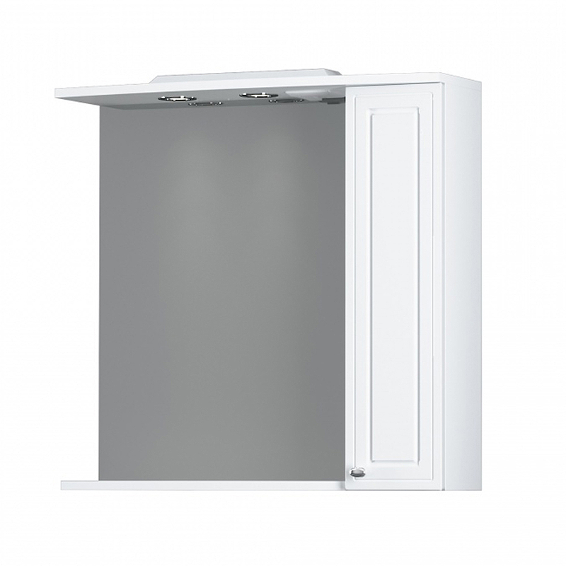 Зеркальный шкаф Damixa Palace One M41MPR0751WG 750*750 мм (LED) белый R