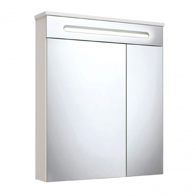 Зеркальный шкаф Runo Парма 00000001147 60 см (белый)