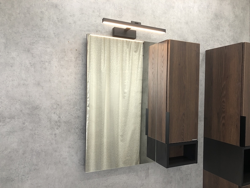 Зеркальный шкаф Comforty Франкфурт 00004151044 75 см (дуб шоколадно-коричневый)