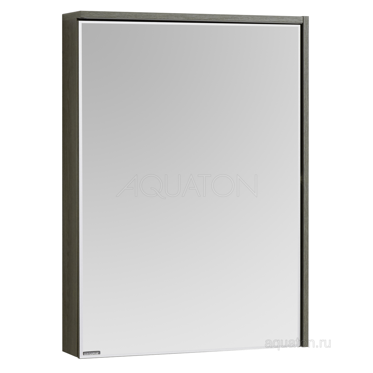 Зеркальный шкаф Aquaton Стоун R 60 см (грецкий орех)