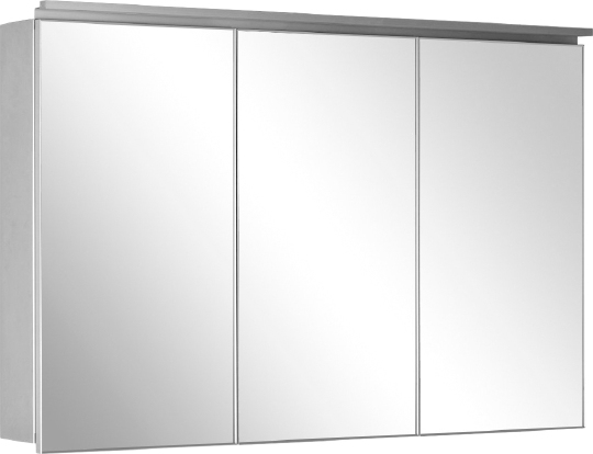 Зеркальный шкаф Aquanet De Aqua Алюминиум 120 см (серебро)