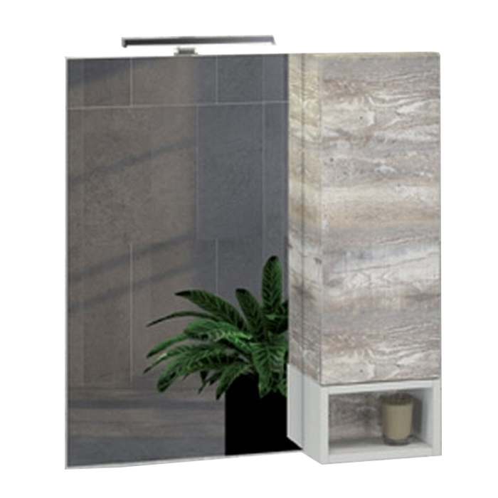 Зеркальный шкаф Comforty Турин 00004144198 75 см (дуб бежевый)