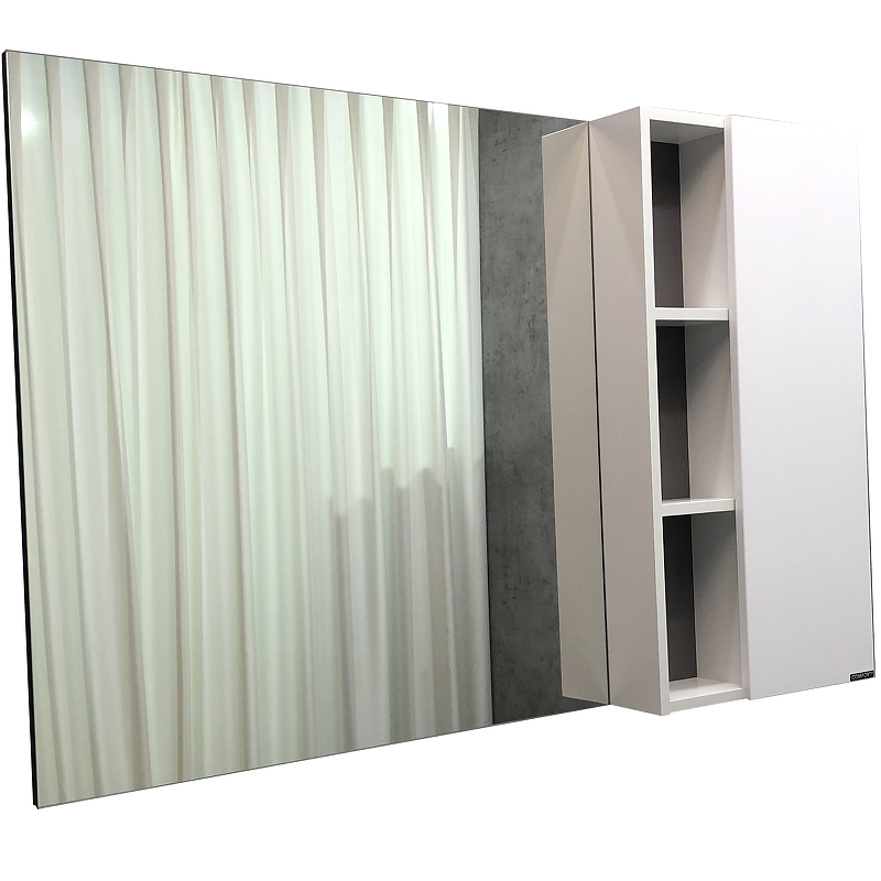 Зеркальный шкаф Comforty Милан 00004136261 120 см (белый)