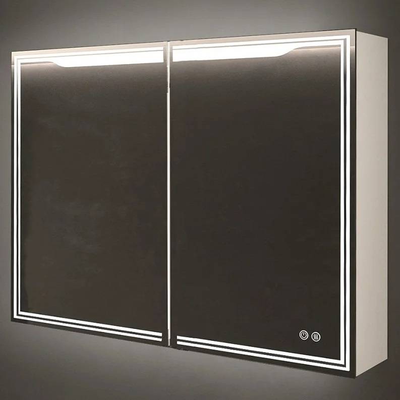 Зеркальный шкаф Art&Max Merano AM-Mer-1000-800-2D-DS-F 1000*800 мм (LED, подогрев) белый