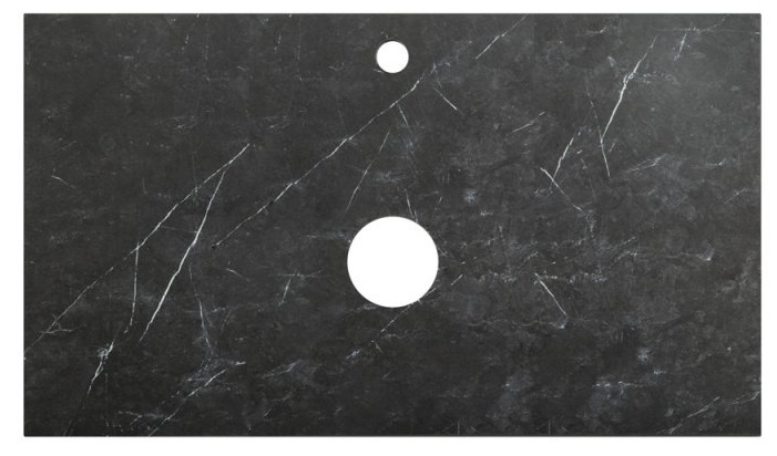 Столешница под раковину BelBagno KEP-80-MNO 80 см (черный мрамор матовый)