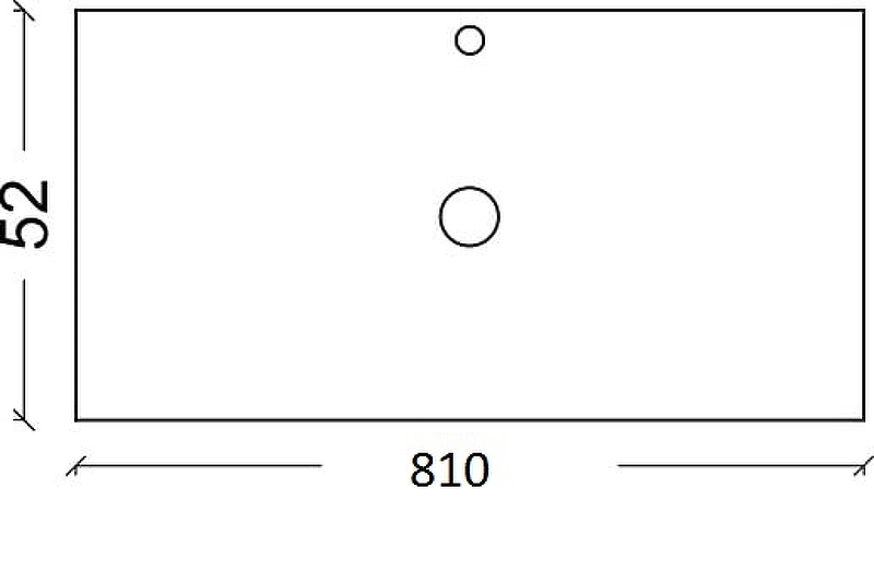 Столешница под раковину ArmadiArt NeoArt 851-080 80 см (белый)