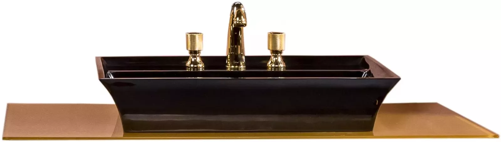 Столешница под раковину ArmadiArt NeoArt 853-110-G 110 см (золото)