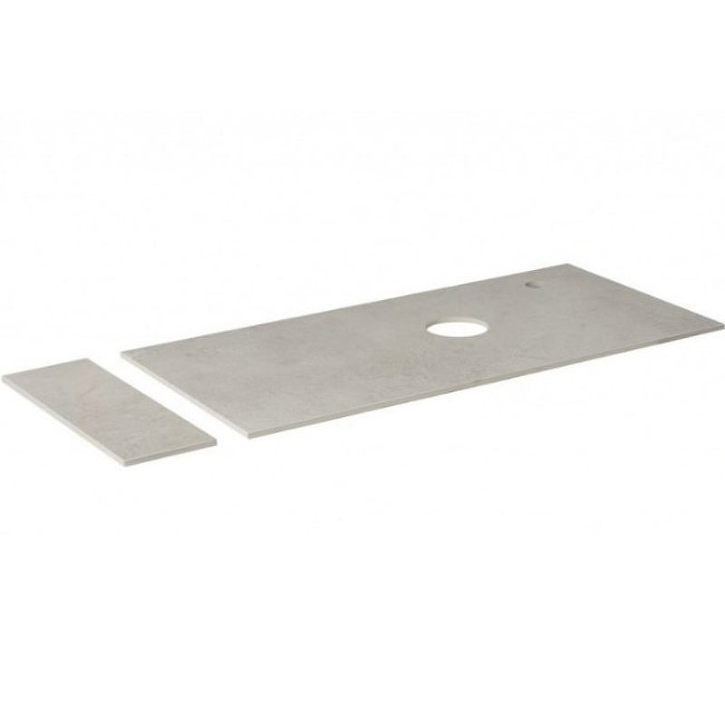 Столешница под раковину Aquanet Nova Lite Loft 90 см L TF01 (серый) с полкой