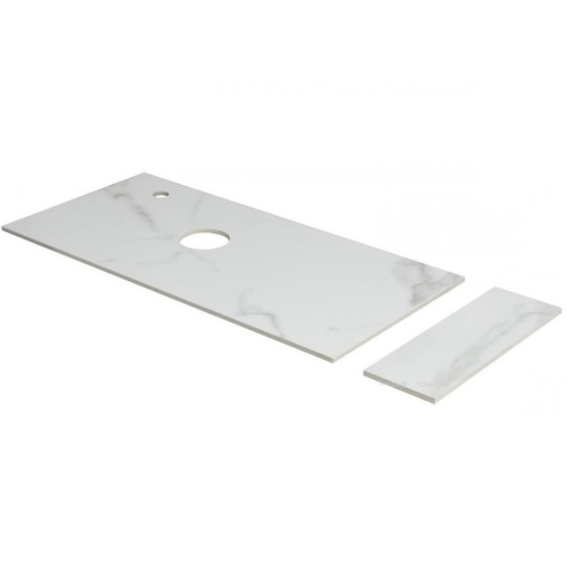 Столешница под раковину Aquanet Nova Lite Loft 90 см R АВ01 (мрамор) с полкой