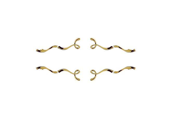 Комплект ручек Aqwella Clarberg Due amanti 8 шт DUER8GL (золото)