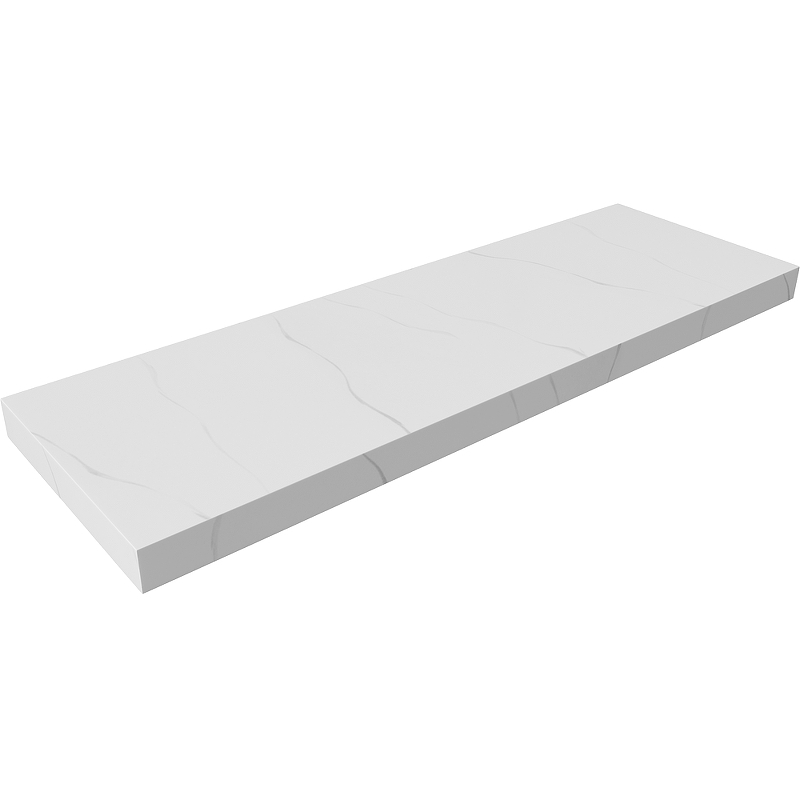 Столешница под раковину ArmadiArt Flat 869-140-CLCT 141 см (белый мрамор)