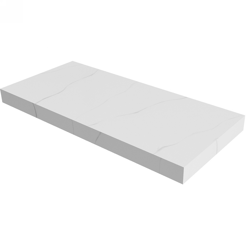 Столешница под раковину ArmadiArt Flat 869-120-CLCT 121 см (белый мрамор)