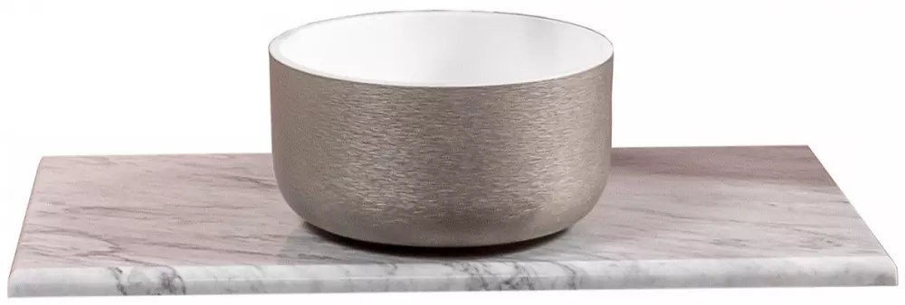 Столешница под раковину ArmadiArt NeoArt 857-080-BC 80 см (белый мрамор)