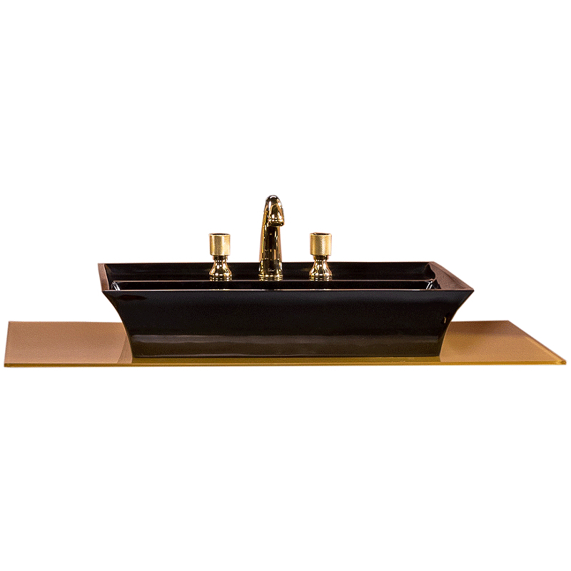 Столешница под раковину ArmadiArt NeoArt 853-100-G 100 см (золото)