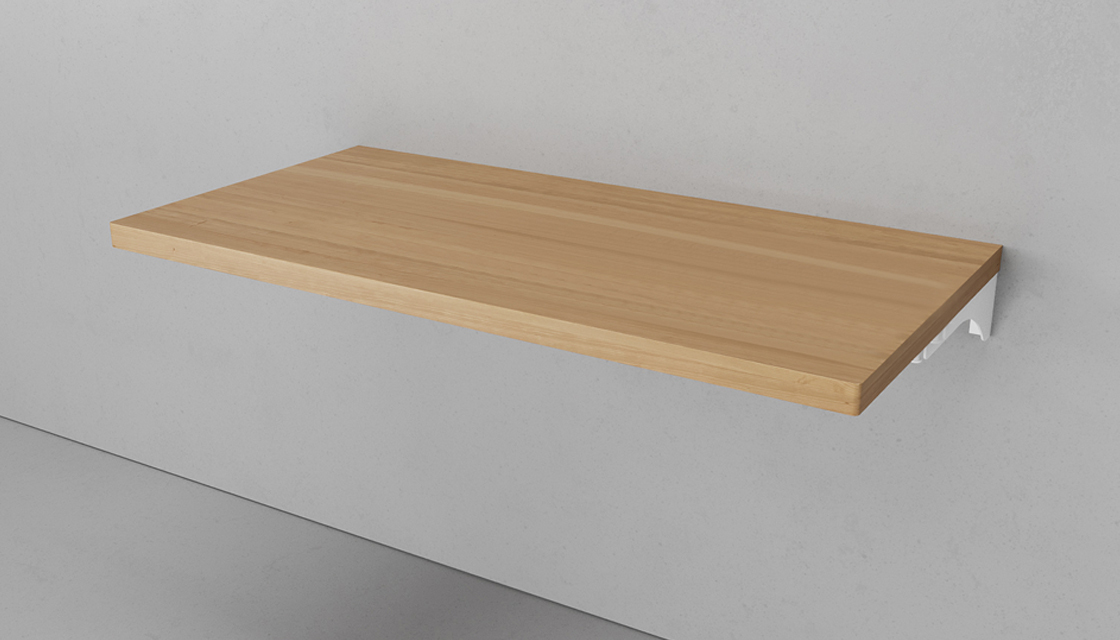 Столешница под раковину Velvex Klaufs 120*51 см (шатанэ) без выреза, тумба справа Invisible Line